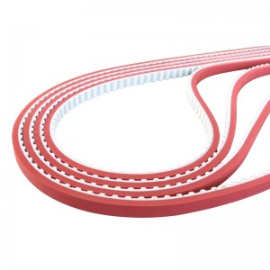 Rubber coated PU timing belt